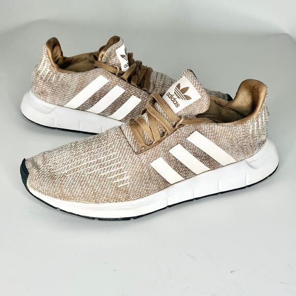 Adidas Swift Run 1.0 Knit Running Sneakers Shoes Tan D97217 Men 11 - Picture 1 of 14